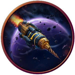 Un module excavateur, un petit vaisseau spatial de minage dans l'univers Galaxy Fantasy